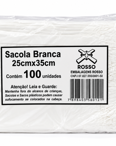 SACOLA 25X35 1° 100 UN