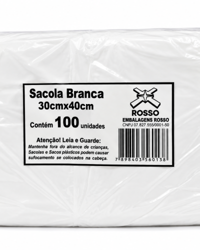 SACOLA 30X40 1° 100 UN